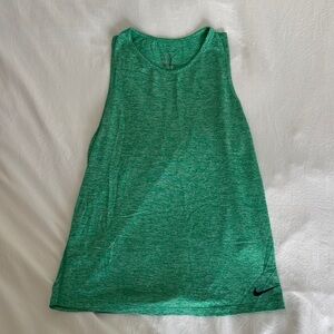 Nike Women's Heathered Green Tank Top